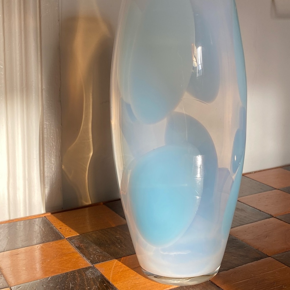 Large Opalescent Vase by Jeff Zimmerman for Tiffany & Co.